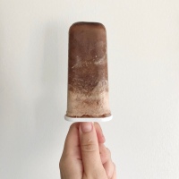 Chocolate Banana Smoothie Popsicles